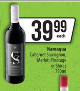 Namaqua Cabernet Sauvignon, Merlot, Pinotage Or Shiraz-750ml Each