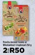 Provita Ancient Grains Or Whole Wheat Crisp Bread-For 2 x 250g