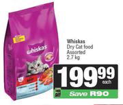 Whiskas Dry Cat Food Assorted-2.7Kg 