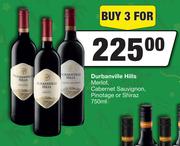 Durbanville Hills Merlot,Cabernet Sauvignon,Pinotage Or Shiraz-For 3 x 750ml