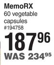 MemoRX-60 Vegetable Capsules