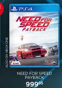 PS4 Need For Speed Payback