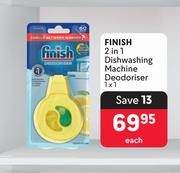 Finish 2 In 1 Dishwashing Machine Deodoriser-1 x 1 Each