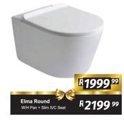 Elma Round W/H Pan + Slim S/C Seat