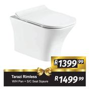Tarazi Rimless W/H Pan + S/C Seat Square