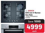 Bosch 600mm 4 Burner Gas Hob PPP6AB20Z
