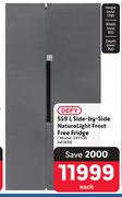 Defy 559L Side By Side Nature Light Frost Free Fridge DFF536
