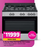 Defy 5 Burner New York Series Gas Cooker