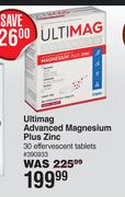 Ultimag Advanced Magnesium Plus Zinc-30 Effervescent Tablets
