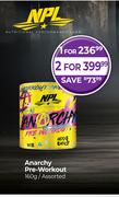 NPL Anarchy Pre-Workout Assorted-For 1 x 160g