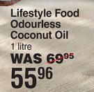 Lifestyle Food Odourless Coconut Oil-1L