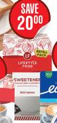 Lifestyle Food Sweetener Refill Pack 500 Tablets