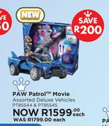 Paw Patrol Movie Assorted Deluxe Vehicles PT85544 & PT85545-Each