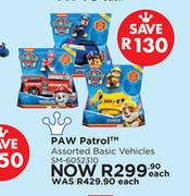 Paw Patrol Assorted Basic Vehicles SM-6052310-Each