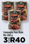Campagna Four Bean Mix-For 3 x 400g