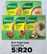 Knorr Packet Soups Assorted-For 5 x 50g
