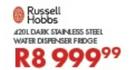 Russell Hobbs 420L Dark Stainless Steel Water Dispenser Fridge
