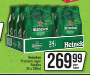 Heineken Premium Lager Handies-24 x 330ml Per Case