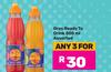 Oros Ready To Drink  Assorted-For Any 3 x 500ml