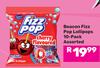 Beacon Fizz Pop Lollipops Assorted-10 Pack