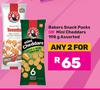Bakers Snack Packs Or Mini Cheddars Assorted-For Any 2 x 198g