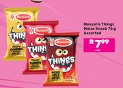 Messaris Things Maize Snack Assorted-75g Each