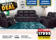 Benfica 3 Piece Lounge Suite