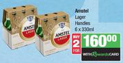 Amstel Lager Handies-For 2 x 6 x 330ml