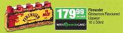 Firewater Cinnamon Flavoured Liqueur-10 x 50ml Per Pack