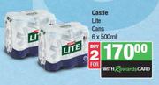 Castle Lite Cans-For 2 x 6 x 500ml