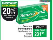 Berocca Performance 30 Effervescent Tablets Assorted