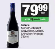 Laborie Merlot/Cab Sauv,Merlot.Shiraz Or Pinotage-750ml