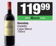 Kanonkop Kadette Cape Blend-750ml Each