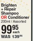 Provoke Brighten Shampoo & Conditioner Assorted-200ml Each