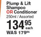 Instantly Thick Plump & Lift Shampoo & ConditionerAssorted-250ml Each
