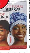 Donna Satin Floral Sleep Cap X-Large
