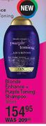 OLX Blonde Enhance + Purple Toning Shampoo-385ml 