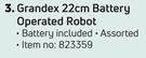 Grandex 22cm Battery Operated Robot- Each