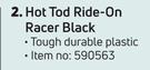 Hot Tod Ride-On Racer (Black)