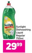 Sunlight Dishwashing Liquid Regular- 750ml