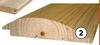 Pine Cladding Half Log T16mm x W90mm x L3000mm 81445572