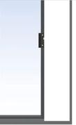 Abcus Aluminium Sliding Door 2390 x 2090 Ox Charcoal 81482011