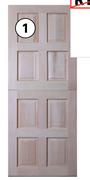 Contractors 8 Panel Exterior Stable Door 81498784