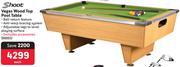 Shoot Vegas Wood Top Pool Table