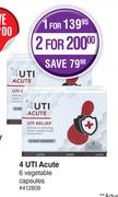 4 UTI Acute 6 Vegetable Capsules-For 1
