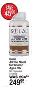 Solal All You Need For Women Ages 50+ 90 Capsules