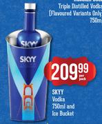 Skyy Vodka-750ml & Ice Bucket-Per Pack