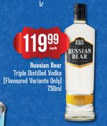 Russian Bear Triple Distilled Vodka-750ml Each