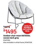 Naterial Outdoor Chair Moon Cocoon Dark Grey