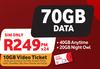 Red Hot Dealz-On 70GB Data